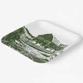 Assiettes En Carton Paysage rural maison de ferme de style coupe (Angulaire)