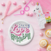 Assiettes En Carton Peace Love Pickleball (Fête)