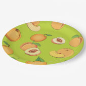 Assiettes En Carton Peach Pattern 4 (Angle)