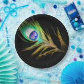 Assiettes En Carton Peacock moderne (Fête)