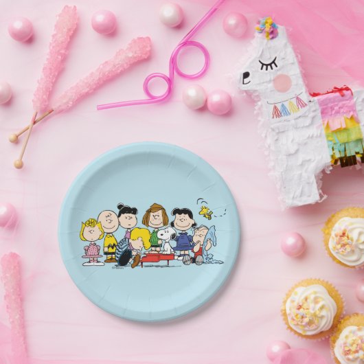 Assiettes En Carton Peanuts | Charlie Brown and Gang (Fête)