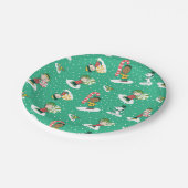 Assiettes En Carton Peanuts Peppermint Dreams Snowflake Motif (Angle)