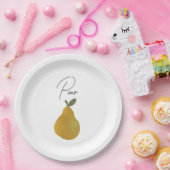 Assiettes En Carton Pear Fruit Illustration (Fête)