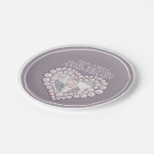Assiettes En Carton Pearl mariage anniversaire de photo plaque de papi (Angle)
