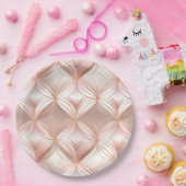 Assiettes En Carton Pearl Rose Gold (Fête)
