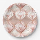 Assiettes En Carton Pearl Rose Gold (Devant)