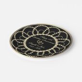 Assiettes En Carton Pearls Diamonds 50e anniversaire de Mariage (Angle)