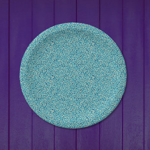 Assiettes En Carton Peau de Crocodile Sauvage et Froide Texture Sarce