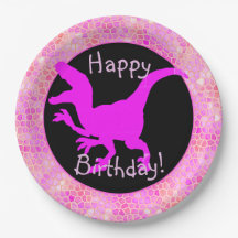 Peau de dinosaure rose Joyeux Anniversaire !