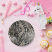 Assiettes En Carton Peau de Serpent Python de luxe - Rich Elegant Mode (Fête)