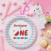 Assiettes En Carton Pêche 1er anniversaire (Fête)