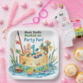 Assiettes En Carton Pêche 1er Anniversaire Fête avec Cake Design (Fête)