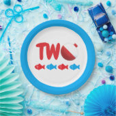 Assiettes En Carton Pêche 2e anniversaire (Fête)