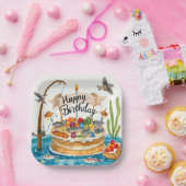 Assiettes En Carton Pêche Anniversaire à thème pour pêcheurs pêcheurs (Fête)