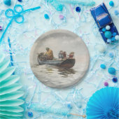 Assiettes En Carton Pêche au crabe (par Winslow Homer) (Fête)