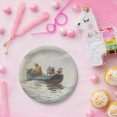 Assiettes En Carton Pêche au crabe (par Winslow Homer) (Fête)