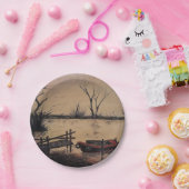 Assiettes En Carton Pêche au lac (Fête)