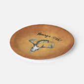 Assiettes En Carton Pêche chasse 50ème anniversaire (Angle)