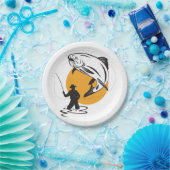 Assiettes En Carton Pêche de truite (Fête)