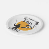 Assiettes En Carton Pêche de truite (Angle)