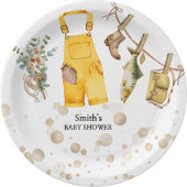 Assiettes En Carton Pêche Petit Baby shower Pêcheur