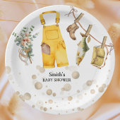 Assiettes En Carton Pêche Petit Baby shower Pêcheur