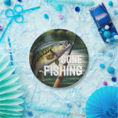 Assiettes En Carton Pêche Retraite Partie Fournitures serviettes (Fête)