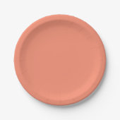 Assiettes En Carton Pêche solide (Devant)