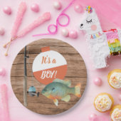 Assiettes En Carton Pêcher c'est un Baby shower garçon (Fête)