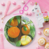 ASSIETTES EN CARTON PÊCHES (Fête)