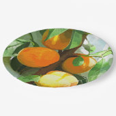 ASSIETTES EN CARTON PÊCHES (Angle)