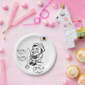 Assiettes En Carton Pêcheur des plaques de papier (Fête)