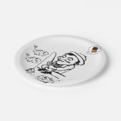 Assiettes En Carton Pêcheur des plaques de papier (Angle)