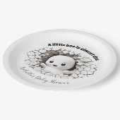 Assiettes En Carton Peeeking Little Boo Ghost Plaques de papier Baby s (Angle)
