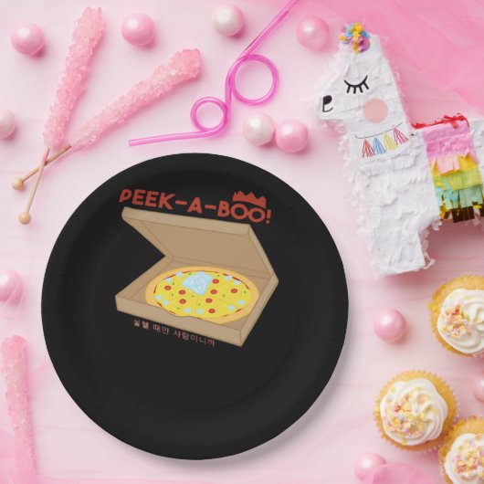 Assiettes En Carton Peekabo Basic & Drôle Design (Fête)