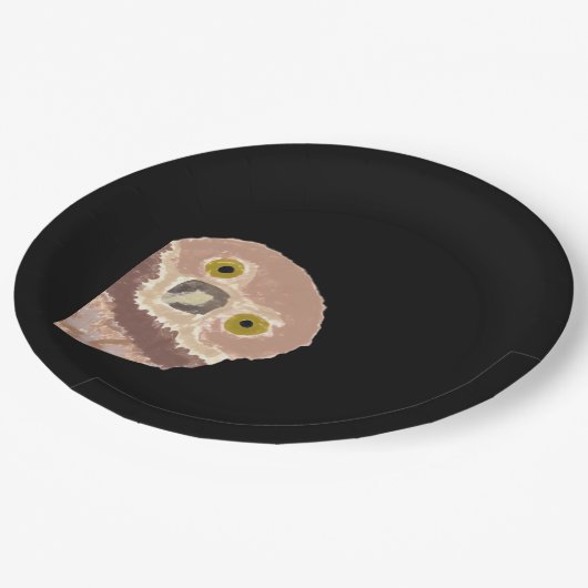 Assiettes En Carton Peekabo Drôle Conception Pour Halloween (Angle)