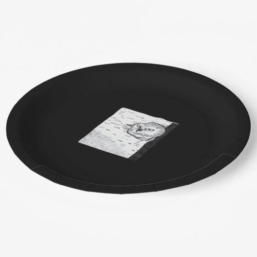 Assiettes En Carton Peekaboo Cute Basic (Angle)