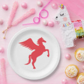 Assiettes En Carton Pegasus rouge (Fête)