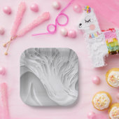 Assiettes En Carton Peigne blanche (Fête)