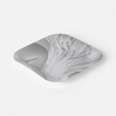 Assiettes En Carton Peigne blanche (Angulaire)