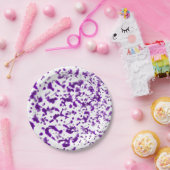 Assiettes En Carton Peindre la broche pourpre (Fête)
