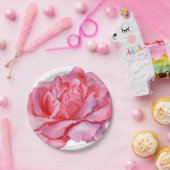 Assiettes En Carton Peine rose illustrée à la main (Fête)