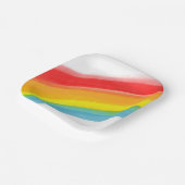 Assiettes En Carton Peint Arc-en-ciel classique Anniversaire (Angulaire)