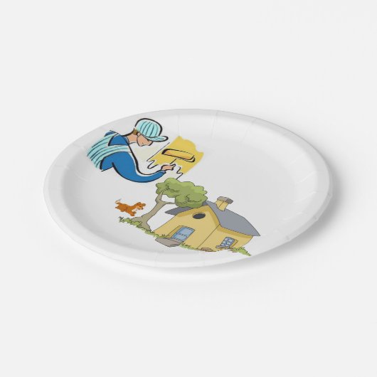 Assiettes En Carton Peintre Plaques de papier (Angle)