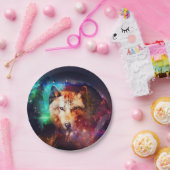 Assiettes En Carton Peinture abstraite de Wolf (Fête)