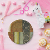 Assiettes En Carton Peinture Abstraite multitexturée par Vision Studio (Fête)