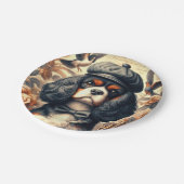 Assiettes En Carton Peinture Cavalier King Charles Spaniel (Angle)