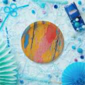 Assiettes En Carton Peinture colorée (Fête)