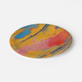 Assiettes En Carton Peinture colorée (Angle)