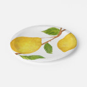 Assiettes En Carton Peinture d'aquarelle de citrons (Angle)